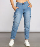Such A Trendsetter Cargo Denim Joggers provides a stylish start to creating your best summer outfits of the season with on-trend details for 2023!
