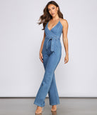 Denim Diva Halter Jumpsuit provides a stylish start to creating your best summer outfits of the season with on-trend details for 2023!