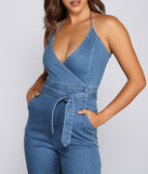 Denim Diva Halter Jumpsuit for 2023 festival outfits, festival dress, outfits for raves, concert outfits, and/or club outfits