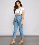 Sweet Style Paper Bag Suspender Pants provides a stylish start to creating your best summer outfits of the season with on-trend details for 2023!