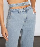High Rise Cutout Boyfriend Jeans for 2023 festival outfits, festival dress, outfits for raves, concert outfits, and/or club outfits