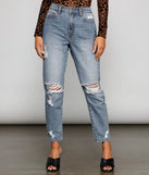 Ella High-Rise Destructed Cropped Jeans is a trendy pick to create 2023 festival outfits, festival dresses, outfits for concerts or raves, and complete your best party outfits!