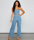 Style Icon Denim Jumpsuit provides a stylish start to creating your best summer outfits of the season with on-trend details for 2023!