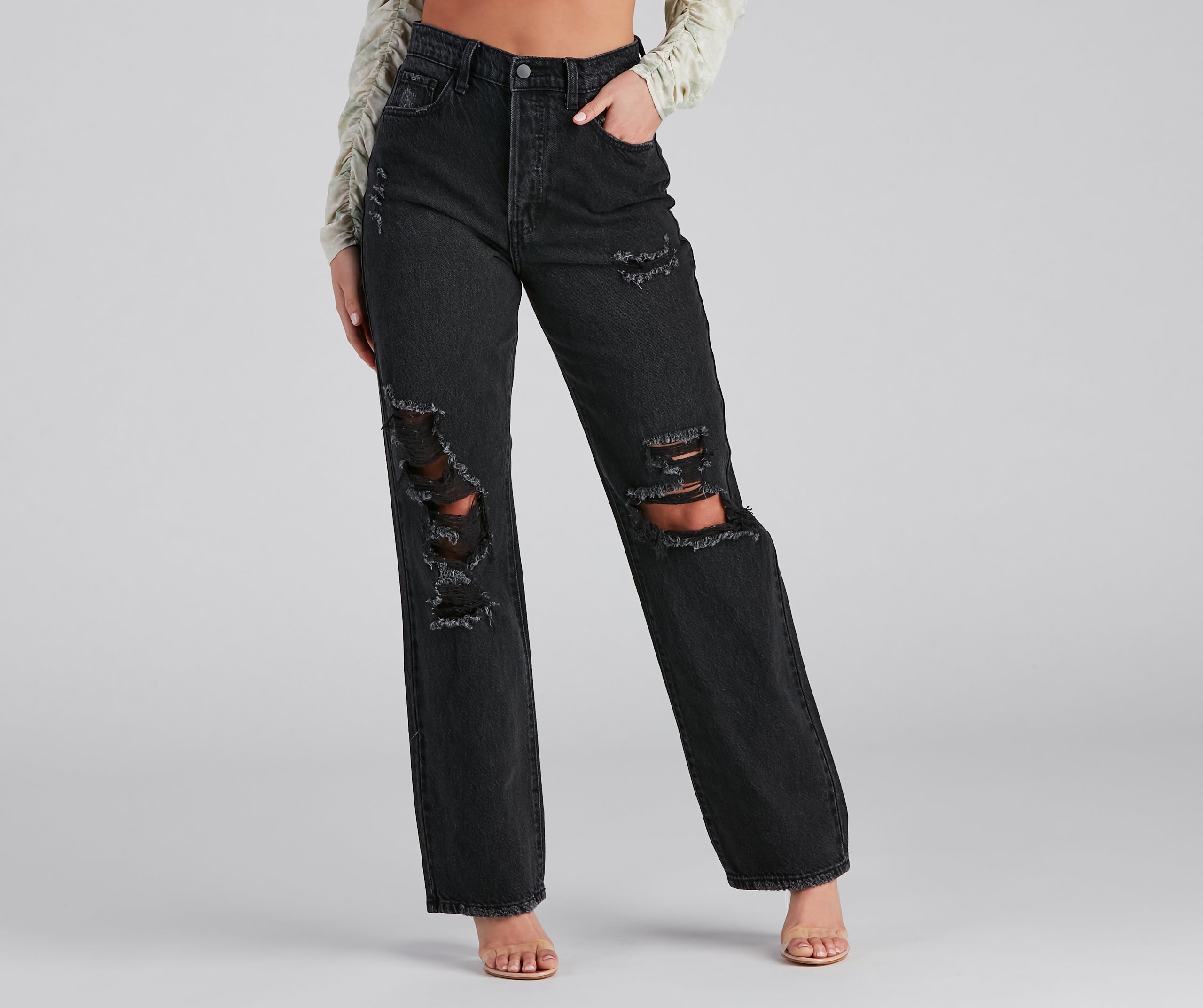  JEANS フード付き ブラック トレーナー ワンフォークロージング 1111clothing オーバーサイズ