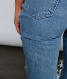Rebel Chic High Rise Destructed Mom Jeans provides a stylish start to creating your best summer outfits of the season with on-trend details for 2023!