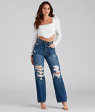 Gotta Be Chic High Rise Destructed Mom Jeans for 2023 festival outfits, festival dress, outfits for raves, concert outfits, and/or club outfits