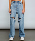 Throwback Vibes High-Rise Destroyed Boyfriend Jeans provides a stylish start to creating your best summer outfits of the season with on-trend details for 2023!