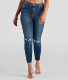 Trendy Distressed High-Rise Ankle Jeans provides a stylish start to creating your best summer outfits of the season with on-trend details for 2023!