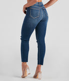 Trendy Distressed High-Rise Ankle Jeans for 2023 festival outfits, festival dress, outfits for raves, concert outfits, and/or club outfits