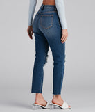 High-Rise Destructed Ankle Jeans provides a stylish start to creating your best summer outfits of the season with on-trend details for 2023!