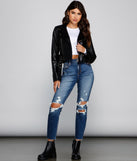 High-Rise Destructed Ankle Jeans provides a stylish start to creating your best summer outfits of the season with on-trend details for 2023!