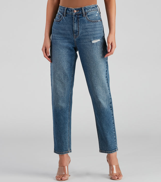 High-Rise Classic Straight-Leg Jeans for 2023 festival outfits, festival dress, outfits for raves, concert outfits, and/or club outfits