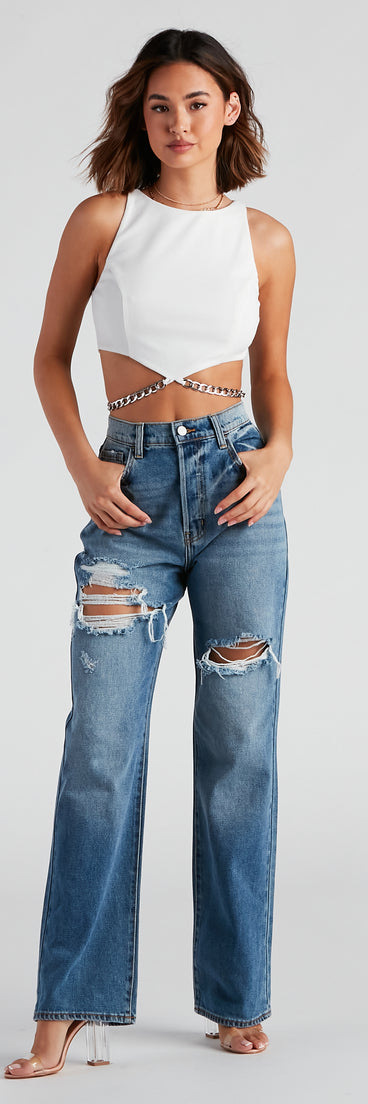 Straight Forward High Rise Boyfriend Jeans provides a stylish start to creating your best summer outfits of the season with on-trend details for 2023!