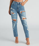 Everyday Edgy Distressed Straight-Leg Jeans provides a stylish start to creating your best summer outfits of the season with on-trend details for 2023!