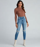 Trendy Everyday High-Rise Skinny Jeans for 2023 festival outfits, festival dress, outfits for raves, concert outfits, and/or club outfits