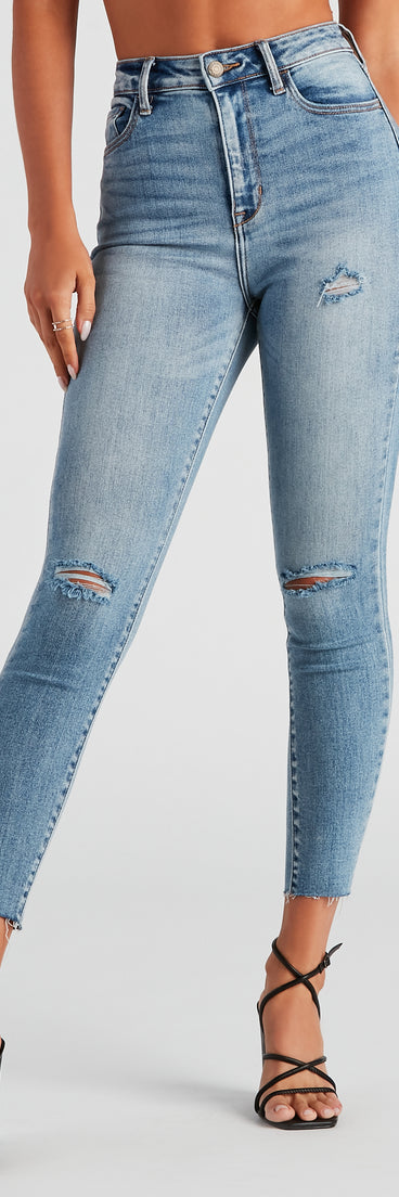 Taylor High Rise Skinny Crop Jeans By Windsor Denim provides a stylish start to creating your best summer outfits of the season with on-trend details for 2023!