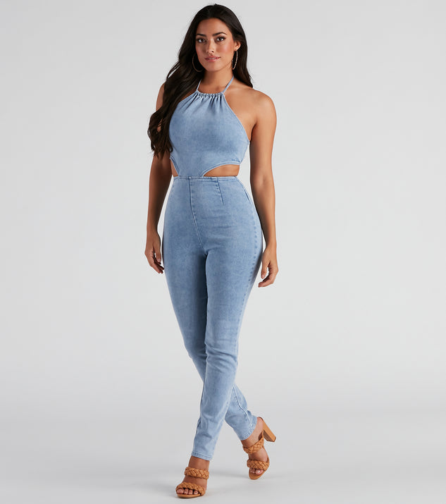 Time For The Weekend Denim Catsuit provides a stylish start to creating your best summer outfits of the season with on-trend details for 2023!