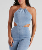 Time For The Weekend Denim Catsuit provides a stylish start to creating your best summer outfits of the season with on-trend details for 2023!
