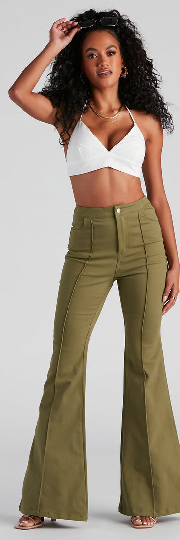 Carefree High Rise Flare Denim Pants provides a stylish start to creating your best summer outfits of the season with on-trend details for 2023!