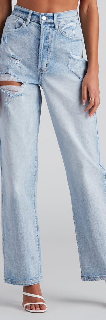 Vintage Chic Straight-Leg Jeans is a trendy pick to create 2023 festival outfits, festival dresses, outfits for concerts or raves, and complete your best party outfits!