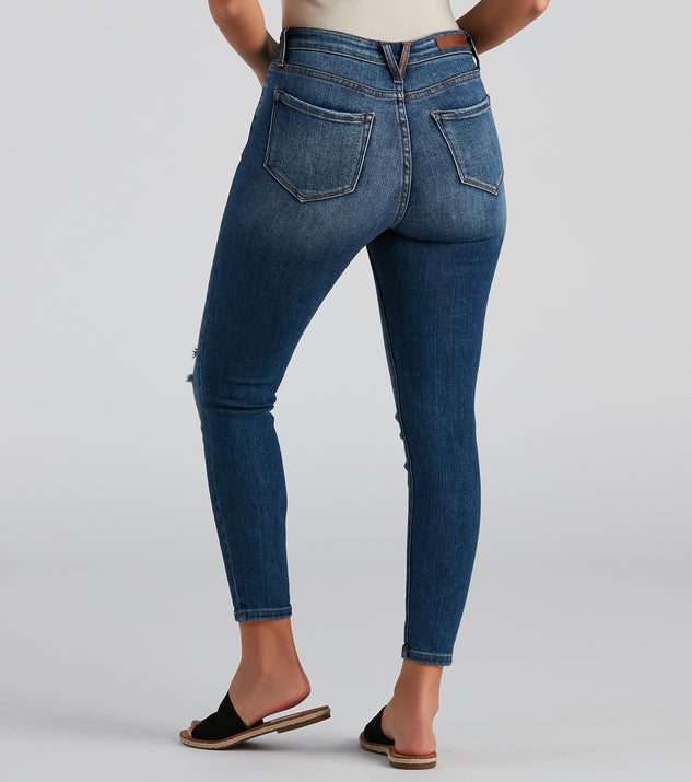 Hit The Jackpot Mid Rise Skinny Jeans | Windsor