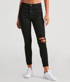 Taylor High-Rise Distressed Skinny Ankle Jeans by Windsor Denim provides a stylish start to creating your best summer outfits of the season with on-trend details for 2023!