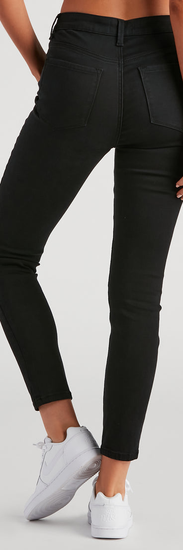 Taylor High-Rise Distressed Skinny Ankle Jeans by Windsor Denim provides a stylish start to creating your best summer outfits of the season with on-trend details for 2023!