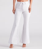 Bri High-Rise Lace-Up Flare Jeans By Windsor Denim provides a stylish start to creating your best summer outfits of the season with on-trend details for 2023!