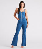 Made You Look Open Back Denim Jumpsuit is a fire pick to create 2023 festival outfits, concert dresses, outfits for raves, or to complete your best party outfits or clubwear!