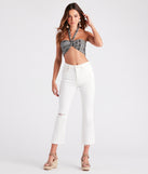 Robyn High-Rise Crop Flare Jeans By Windsor Denim provides a stylish start to creating your best summer outfits of the season with on-trend details for 2023!