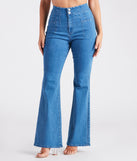 Bri High-Rise Button-Up Flare Jeans by Windsor Denim