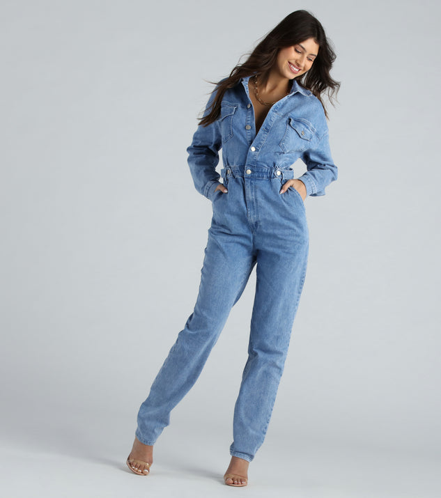 Buy Denim Jumpsuit, Korean Designer Style Playsuit High Waisted Street  Fashion for Casual/ Party/ Outdoors/ Gift for Her Online in India - Etsy