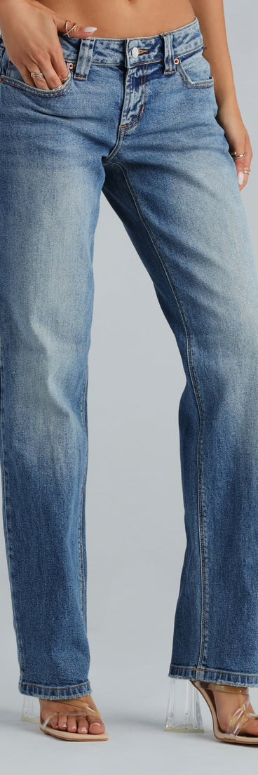 '90s Style Low-Rise Relaxed Fit Jeans