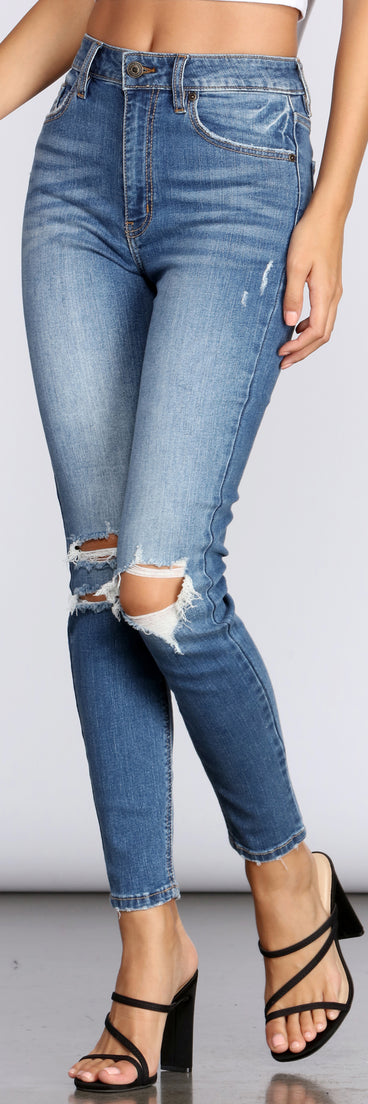 Bella Distressed Super High Rise Jeans for 2022 festival outfits, festival dress, outfits for raves, concert outfits, and/or club outfits