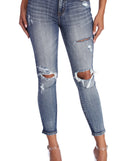 Josie Mid-Rise Cropped Skinny Jeans for 2022 festival outfits, festival dress, outfits for raves, concert outfits, and/or club outfits