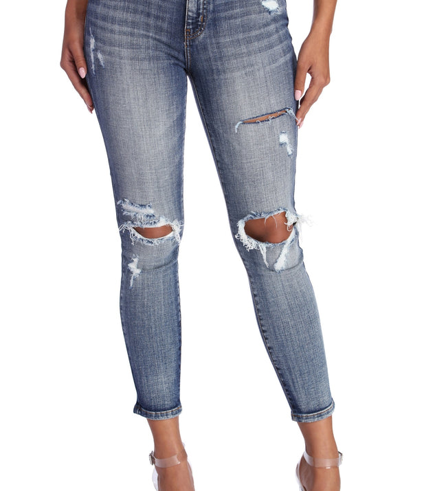 Josie Mid-Rise Cropped Skinny Jeans for 2022 festival outfits, festival dress, outfits for raves, concert outfits, and/or club outfits