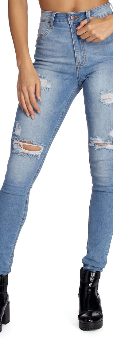 Distressed To Impress Skinny Jeans for 2023 festival outfits, festival dress, outfits for raves, concert outfits, and/or club outfits