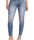 Going The Distance Distressed Skinny Jeans for 2022 festival outfits, festival dress, outfits for raves, concert outfits, and/or club outfits