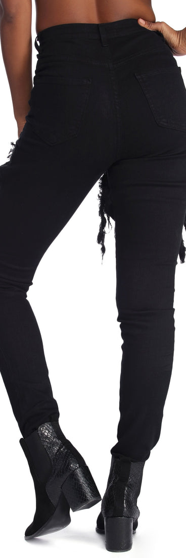 Stress To Impress Destructed Jeans for 2022 festival outfits, festival dress, outfits for raves, concert outfits, and/or club outfits