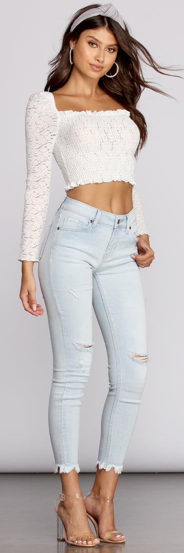 Josie Frayed And Cropped Jeans for 2022 festival outfits, festival dress, outfits for raves, concert outfits, and/or club outfits
