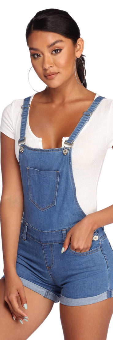 Girl Next Door Cuffed Overalls provides a stylish start to creating your best summer outfits of the season with on-trend details for 2023!