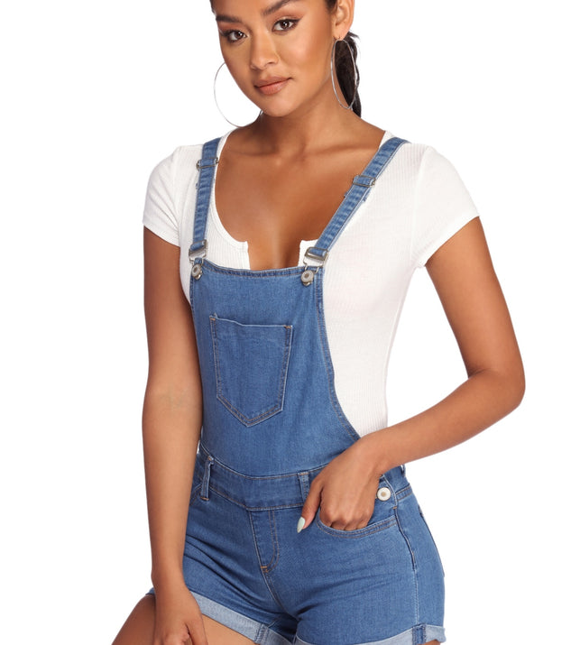 Girl Next Door Cuffed Overalls provides a stylish start to creating your best summer outfits of the season with on-trend details for 2023!