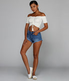 High Gear Frayed Denim Shorts for 2022 festival outfits, festival dress, outfits for raves, concert outfits, and/or club outfits
