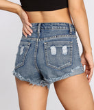 High Rise Destructed Cuffed Jean Shorts provides a stylish start to creating your best summer outfits of the season with on-trend details for 2023!