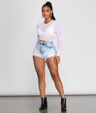 High Waist Acid Wash Jean Shorts provides a stylish start to creating your best summer outfits of the season with on-trend details for 2023!