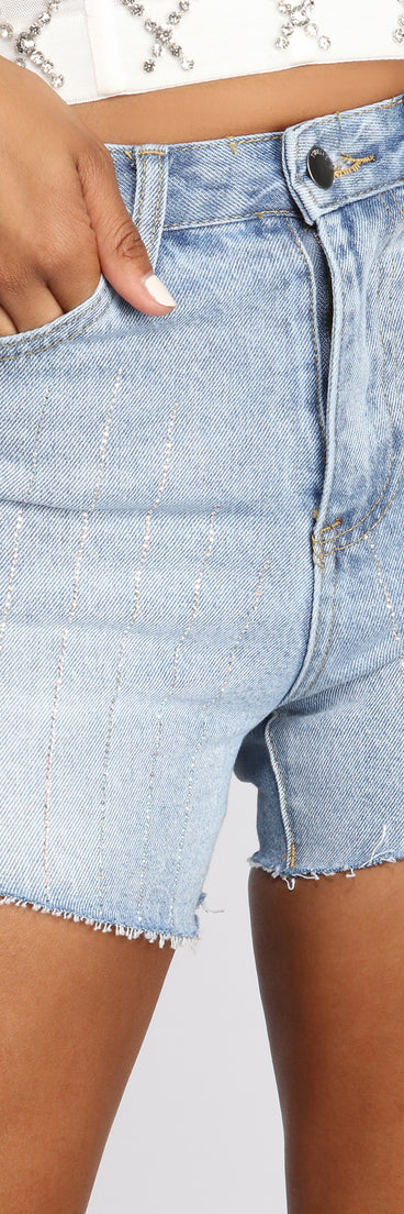 Blinged Out Babe Boyfriend Shorts is a trendy pick to create 2023 festival outfits, festival dresses, outfits for concerts or raves, and complete your best party outfits!