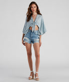 Reese High Rise Destructed Denim Shorts By Windsor Denim provides a stylish start to creating your best summer outfits of the season with on-trend details for 2023!