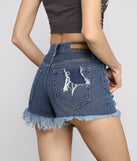 High-Rise Destructed Diva Denim Shorts provides a stylish start to creating your best summer outfits of the season with on-trend details for 2023!