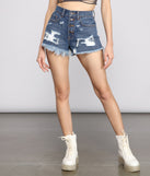 High-Rise Destructed Diva Denim Shorts is a trendy pick to create 2023 festival outfits, festival dresses, outfits for concerts or raves, and complete your best party outfits!