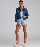 High Rise Super Destructed Cutoff Denim Shorts by Windsor Denim provides a stylish start to creating your best summer outfits of the season with on-trend details for 2023!